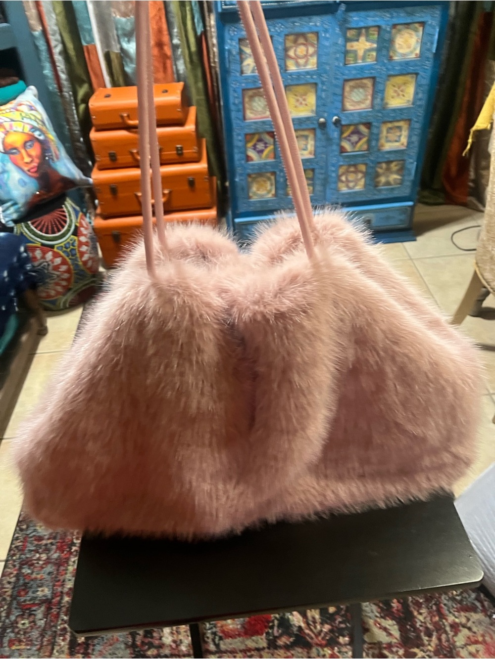 HUGE Faux Fur Tote Bag